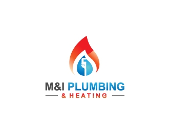 M & I PLUMBING & HEATING INC. logo design by samuraiXcreations