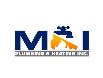 M & I PLUMBING & HEATING INC. logo design by jenyl