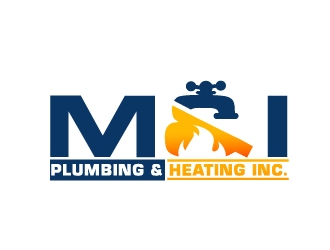 M & I PLUMBING & HEATING INC. logo design by jenyl