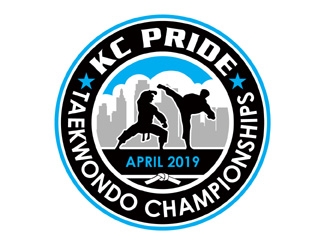 KC PRIDE Taekwondo Championships logo design by MAXR