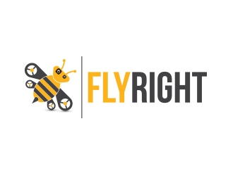 FlyRight logo design by zubi