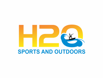 H2O Sports and Outdoors logo design by giphone