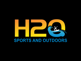 H2O Sports and Outdoors logo design by giphone