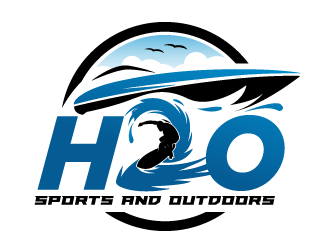 H2O Sports and Outdoors logo design by scriotx