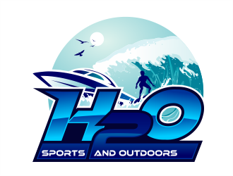 H2O Sports and Outdoors logo design by onamel
