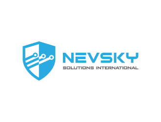 NevSky International Solutions  logo design by pencilhand