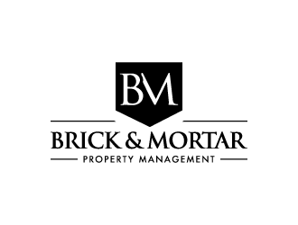 Brick & Mortar Property Management logo design by pencilhand
