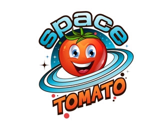 Space Tomato logo design by DreamLogoDesign