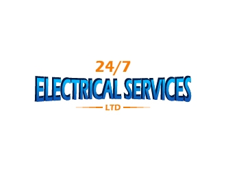 24/7 Electrical Services LTD logo design by BaneVujkov