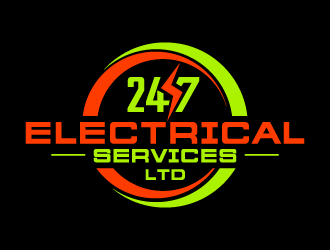 24/7 Electrical Services LTD logo design by mcocjen