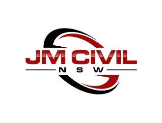 JM CIVIL NSW logo design by agil