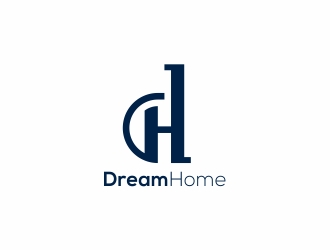 DreamHome  logo design by rokenrol