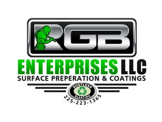 R G B ENTERPRISES LLC          Also we would like this incorporated in the logo. Surface Preperation & Coatings  225-223-1365 logo design by DreamLogoDesign