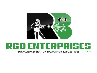 R G B ENTERPRISES LLC          Also we would like this incorporated in the logo. Surface Preperation & Coatings  225-223-1365 logo design by LogoInvent