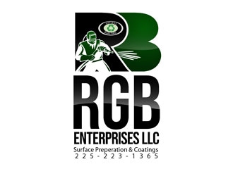 R G B ENTERPRISES LLC          Also we would like this incorporated in the logo. Surface Preperation & Coatings  225-223-1365 logo design by LogoInvent