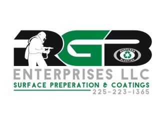 R G B ENTERPRISES LLC          Also we would like this incorporated in the logo. Surface Preperation & Coatings  225-223-1365 logo design by aladi