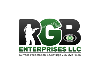 R G B ENTERPRISES LLC          Also we would like this incorporated in the logo. Surface Preperation & Coatings  225-223-1365 logo design by shikuru