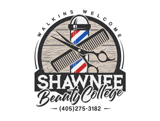 Shawnee Beauty College logo design by DreamLogoDesign