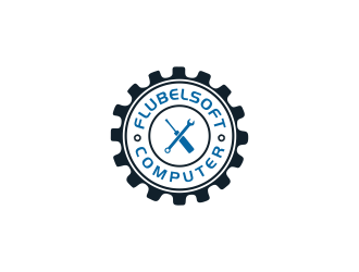 Flubelsoft computer logo design by ammad