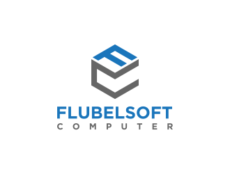 Flubelsoft computer logo design by RIANW
