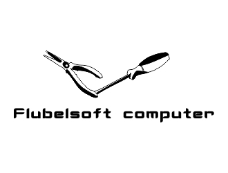 Flubelsoft computer logo design by mckris