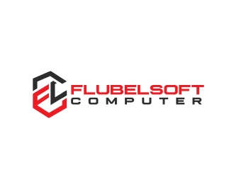 Flubelsoft computer logo design by Eliben