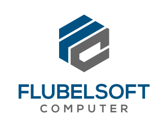 Flubelsoft computer logo design by cintoko