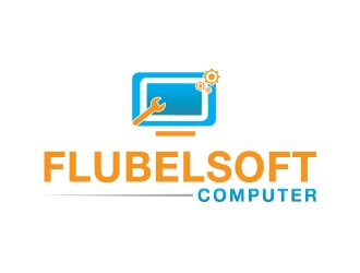 Flubelsoft computer logo design by zubi
