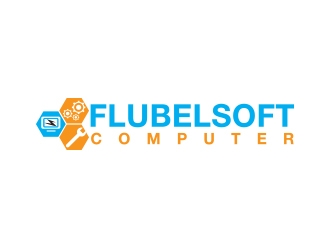 Flubelsoft computer logo design by zubi