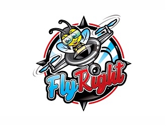 FlyRight logo design by shere