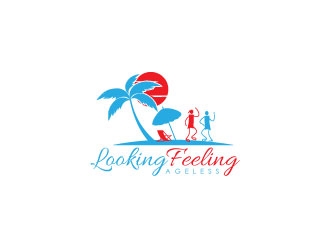 LookingFeelingAgeless logo design by Gaze