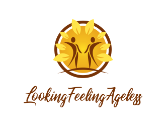 LookingFeelingAgeless logo design by JessicaLopes