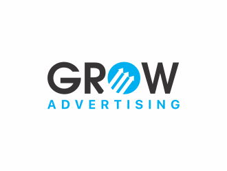 Grow Advertising logo design by mutafailan