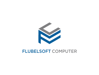 Flubelsoft computer logo design by afra_art