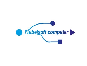 Flubelsoft computer logo design by defeale