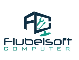 Flubelsoft computer logo design by PMG