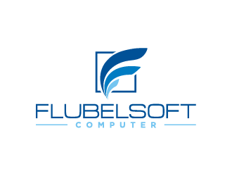 Flubelsoft computer logo design by rahppin