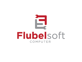 Flubelsoft computer logo design by fajarriza12