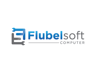 Flubelsoft computer logo design by fajarriza12