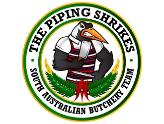 The South Australian Piping Shrikes logo design by daywalker