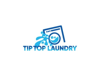 TIP TOP LAUNDRY logo design by Erasedink
