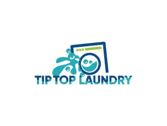 TIP TOP LAUNDRY logo design by Erasedink