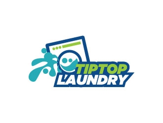 TIP TOP LAUNDRY logo design by Erasedink