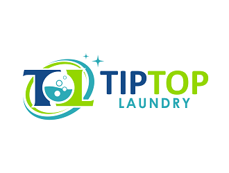 TIP TOP LAUNDRY logo design by haze