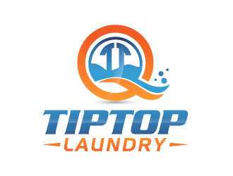 TIP TOP LAUNDRY logo design by akilis13
