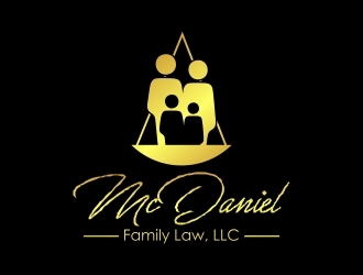 McDaniel Family Law, LLC  logo design by onetm