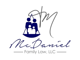 McDaniel Family Law, LLC  logo design by onetm