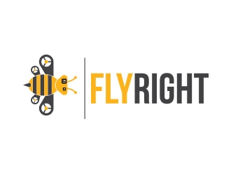 FlyRight logo design by zubi