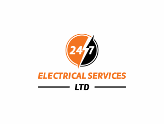 24/7 Electrical Services LTD logo design by haidar