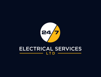 24/7 Electrical Services LTD logo design by ammad